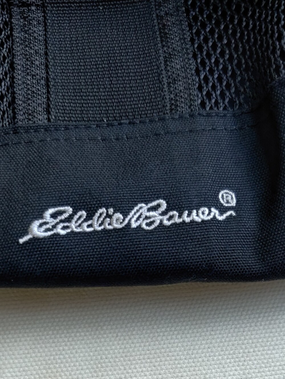 Eddie Bauer Black Mesh Top Backpack Tote, New Condition - Picture 11 of 12